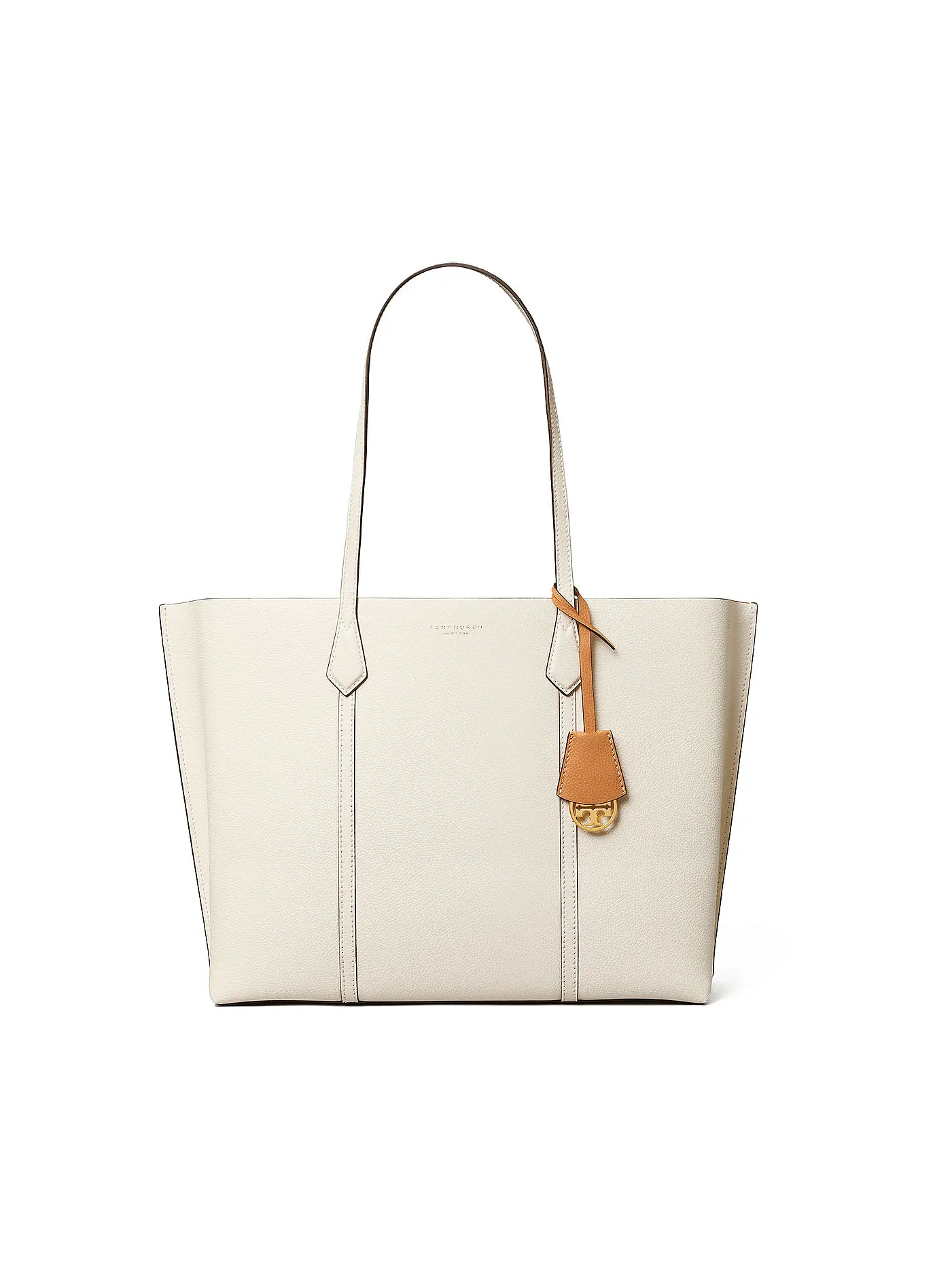 TORY BURCH | Ledertasche - Tote Bag PERRY TRIPLE COMPARTMENT Large | beige